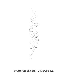 Fizzy carbonated water texture. Sea, ocean or aquarium bubbles. Champagne, beer, sparkling wine, cola, soda, lemonade drink, seltzer stream. Soap, shampoo or gel suds. Effervescent pill trace.