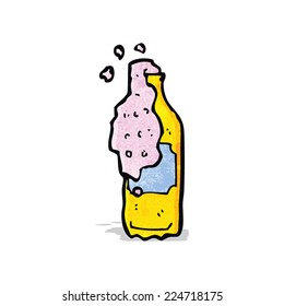 caricatura de bebida mareada