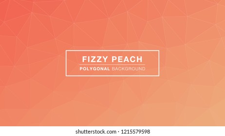 Fizzy Peach Polygonal gradient colors. Polygonal for Background. Vector Illustration EPS10