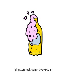 fizzy pink soda cartoon