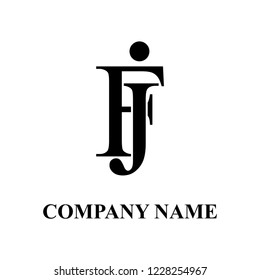 FJ Company initial logo design