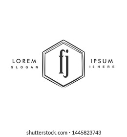 FJ Initial beauty monogram logo vector