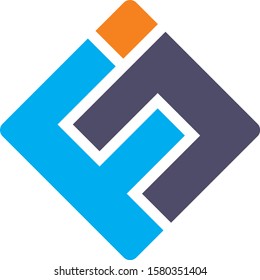 FJ initials to design company technology logos