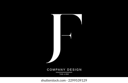 FJ, JF, Abstract Letters Logo Monogram