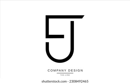 FJ, JF, Abstract Letters Logo Monogram