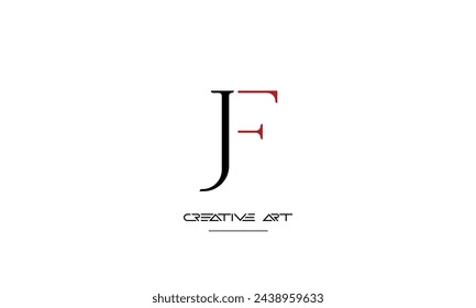 FJ, JF, F, J abstract letters logo monogram