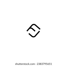 FJ, JF letter logo design template elements. Modern abstract digital alphabet letter logo.