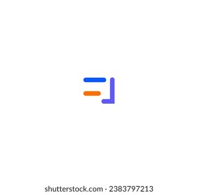 FJ, JF letter logo design template elements. Modern abstract digital alphabet letter logo.