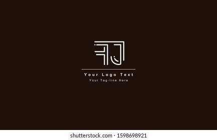 FJ or JF letter logo. Unique attractive creative modern initial FJ JF F J initial based letter icon logo