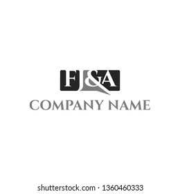 FJ & A letter talk logo icon sign symbol vector eps 10
