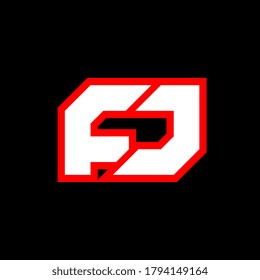 Diseño del logo de FJ, diseño inicial de letras FJ con estilo de ciencia ficción. Logo de FJ para juegos, deportes, tecnología, digital, comunitaria o empresarial. F J ostenta un alfabeto italiano moderno. Tipografía de estilo urbano.