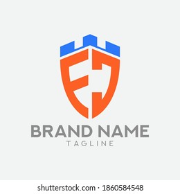 FJ logo design, JF logo design, secure logo