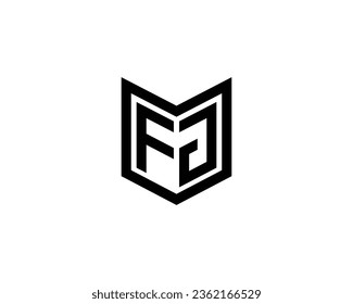 FJ logo design vector template