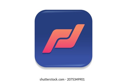 FJ modern logo startup technology