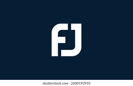 FJ monogram vector logo design