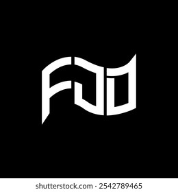 FJD logo design, FJD simple and modern logo. FJD luxurious alphabet design  