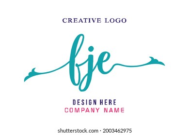 FJE lettering logo is simple, easy to understand and authoritative