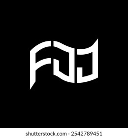 Diseño del logotipo de FJJ, logotipo simple y moderno de FJJ. Diseño de alfabeto de lujo FJJ  