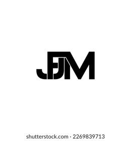 fjm initial letter monogram logo design