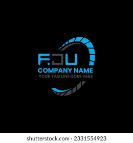 FJU letter logo creative design with vector graphic, FJU simple and modern logo. FJU luxurious alphabet design  