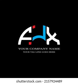 FJX letter logo creative design with vector graphic
