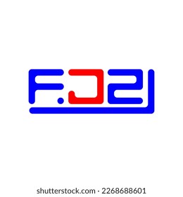 FJZ letter logo creative design with vector graphic, FJZ simple and modern logo.