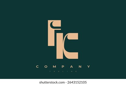 FK Abstract Geometric Logo Design. Modern and elegant logo design with simplistic typography elements, showcasing branding excellence.