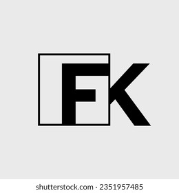 FK company name initial letter monogram.