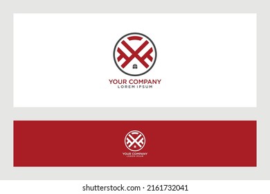 FK Initial Logo Design Home Real Estate 
