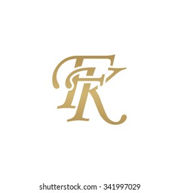 Fk Initial Monogram Logo Stock Vector (Royalty Free) 341997029 ...