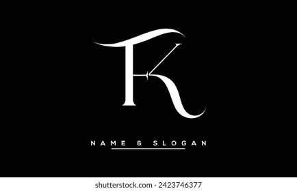 FK,  KF Abstract  Letters Logo  Monogram