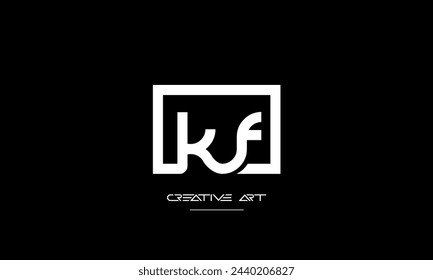 FK, KF, F, K letras abstractas logo monograma