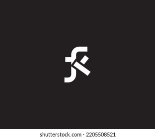 Fk, kf Letter Logo Vector Template Abstract Monogram Symbol