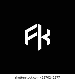 FK or KF ‍abstract outstanding professional business awesome artistic branding company different colors illustration logo