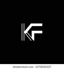 FK or KF ‍abstract outstanding professional business awesome artistic branding company different colors illustration logo