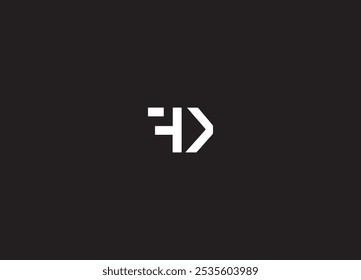 Logotipo de la letra de FK y diseño inicial del logotipo