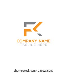 Fk Letter Logo Modern Business Vector Stock Vector (Royalty Free ...