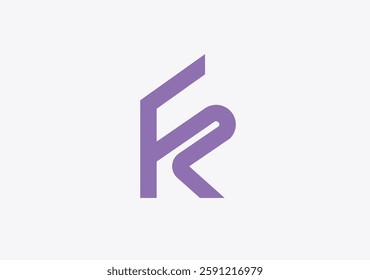 FK logo design template vector letter KF logo design 