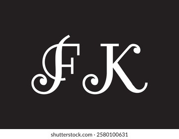 FK Logo Hand Drawn Signature logo