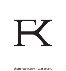 FK logo letter design