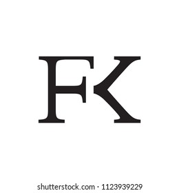 FK logo letter vector design