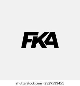 FKA initial letter monogram logo