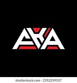 FKA Triangle Buchstaben Logo Design mit Dreiecksform. FKA Triangle Logo Design Monogramm. FKA Dreieck-Vektorlogo-Vorlage mit roter Farbe. Das dreieckige FKA-Logo Einfach, elegant und luxuriös.