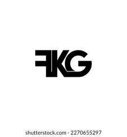 fkg typography letter monogram logo design