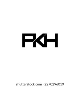 fkh initial letter monogram logo design