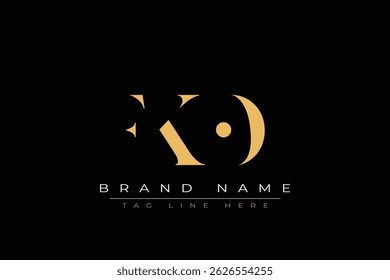 FKO abstract letter logo design. This logo is designed by three abstract letters.