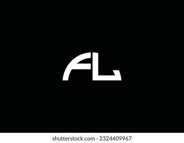 Diseño De Logotipos Y Logotipos De Las Letras Alfabetizadas De FL