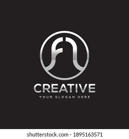FL Creative Logo Design - F And L