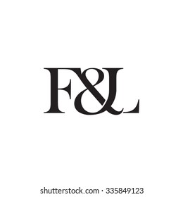 F&L Initial Logo. Ampersand Monogram Logo