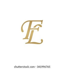 FL initial monogram logo